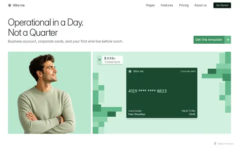 Wire me template preview