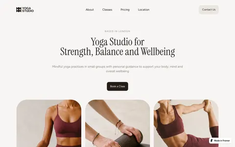 Yoga Lab template preview