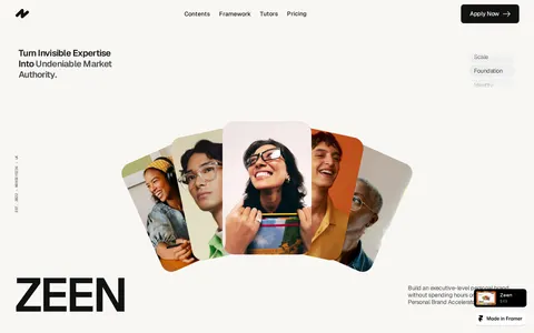 Zeeny template preview