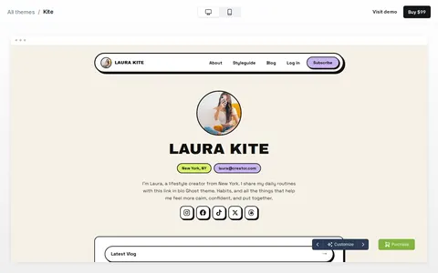 Kite template preview