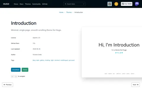 Introduction template preview