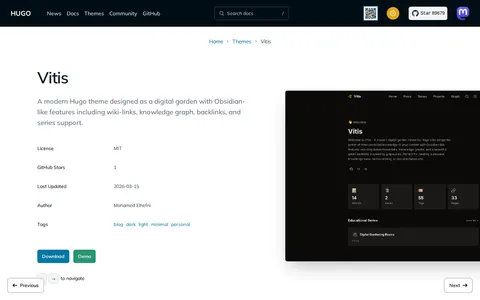 Vitis template preview