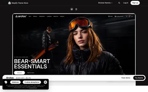 Arctos template preview