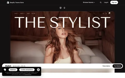 Stylist template preview