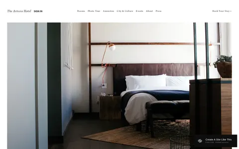 Artesia template preview