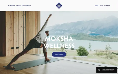 Moksha — landing page template