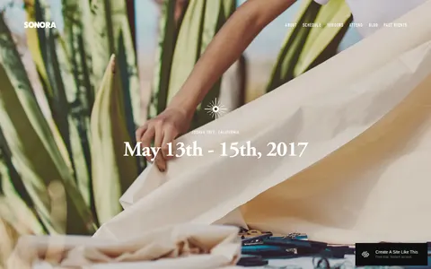 Sonora template preview