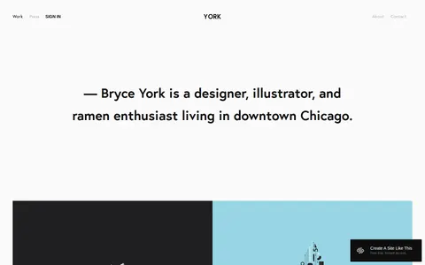 York template preview
