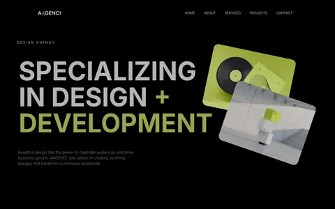 AAGENCI - Portfolio & Agency Website Template template preview