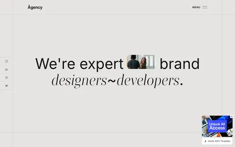 Ãagency - Portfolio & Agency Website Template template preview