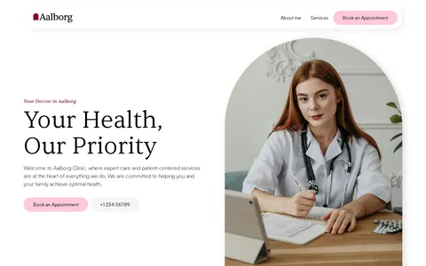 Aalborg - Health & Wellness Website Template template preview