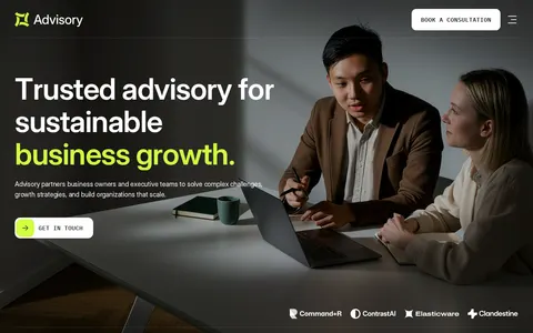 Advisory - Website Template template preview