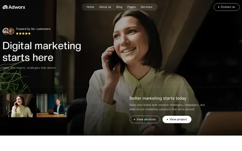 Adworx - Website Template template preview