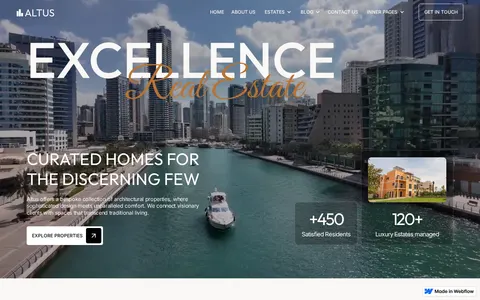 Altuss - Real Estate Website Template template preview