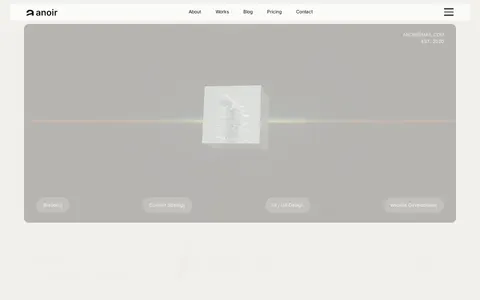 Anoir - Portfolio & Agency Website Template template preview