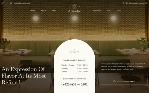 Armelio - Website Template template preview