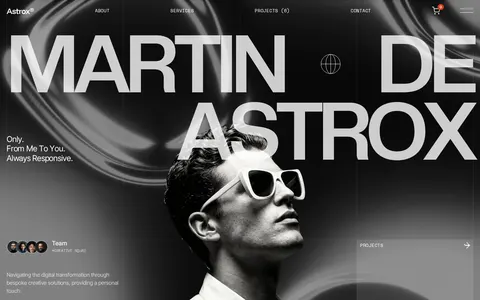 Astrox Studio - Portfolio & Agency Website Template template preview