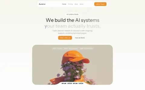 Auralise - Website Template template preview