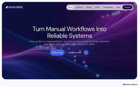 Automately - Technology Website Template template preview