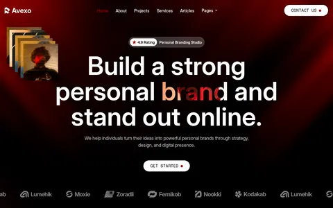 Avexou - Website Template template preview