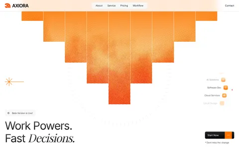 Axiora - Website Template template preview