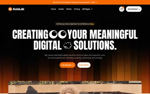 Axislab - Portfolio & Agency Website Template template preview