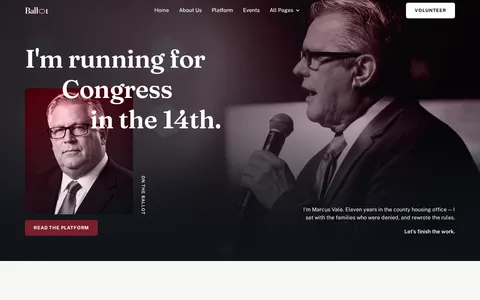 Ballot - Website Template template preview