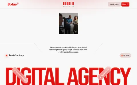 Bixlue - Portfolio & Agency Website Template template preview