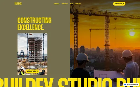 Buildex Studio - Website Template template preview