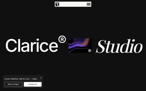 Clarice - Website Template template preview
