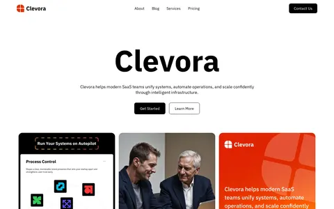 Clevora - Technology Website Template template preview