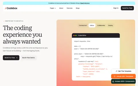 Codebox - Website Template template preview