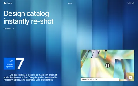Cognix - Portfolio & Agency Website Template template preview