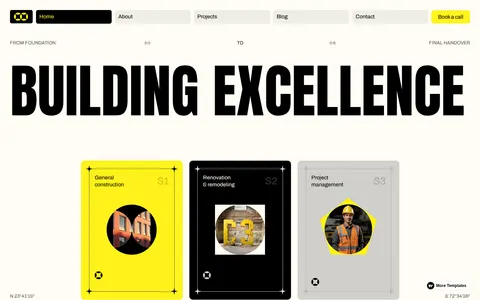 Constro - Home Services Website Template template preview