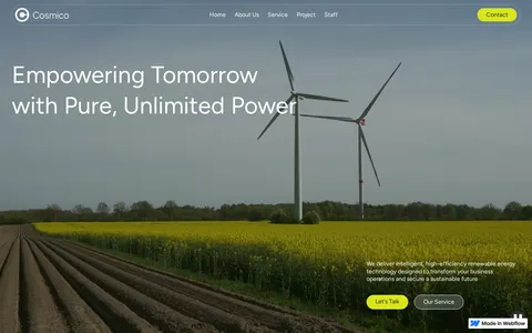 Cosmico - Website Template template preview
