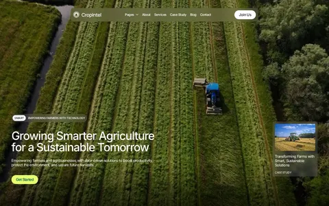 Cropintel - Environment Website Template template preview