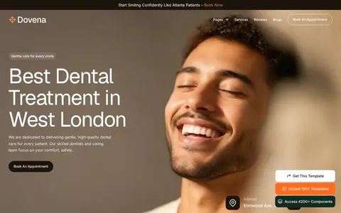 Dovena - Medical Website Template template preview
