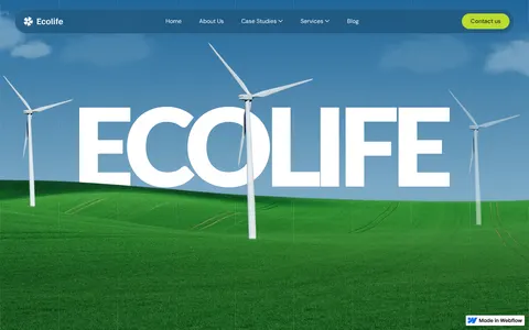 Ecolife - Environment Website Template template preview