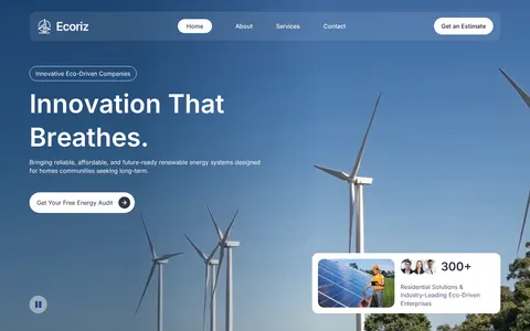 Ecoriz - Website Template template preview