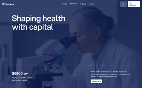 Elovencx - Professional Services Website Template template preview