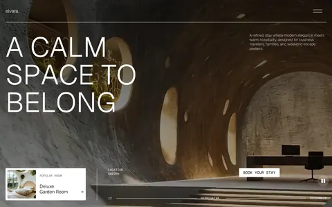 Elvara - Travel & Hospitality Website Template template preview