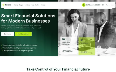 Fexora - Website Template template preview