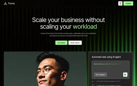 Flowiq - Website Template template preview