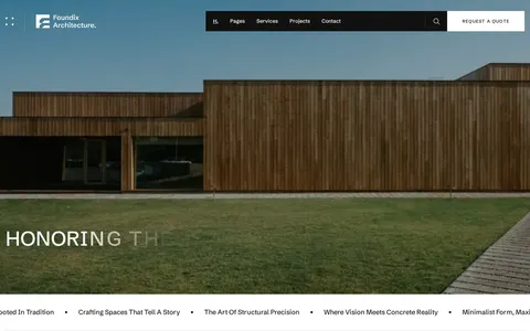 Foundix - Architecture & Design Website Template template preview