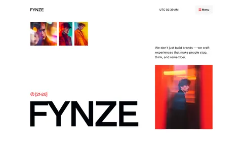 Fynze - Portfolio & Agency Website Template template preview