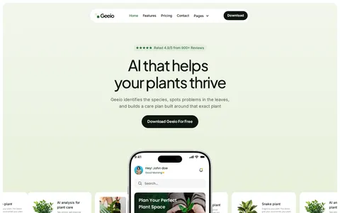 Geeio - Technology Website Template template preview