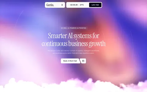 Gertin - Website Template template preview