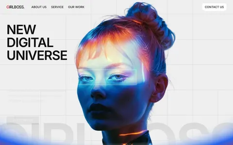 Girl Boss - Portfolio & Agency Website Template template preview