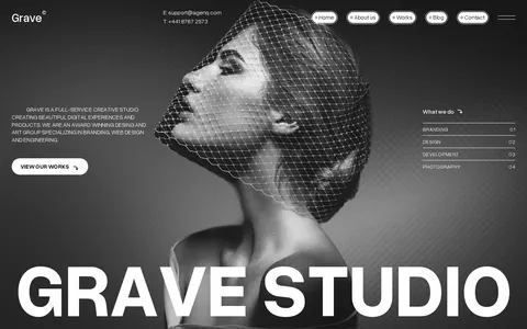 Greave - Portfolio & Agency Website Template template preview