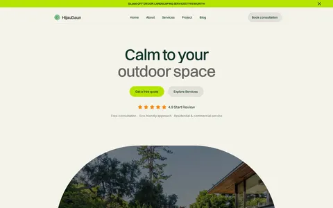 HijauDaun - Home Services Website Template template preview